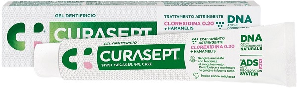 CURASEPT GEL DENTIFRICIO ADS DNA TRATTAMENTO ASTRINGENTE 75 ML - Angeli Pharm