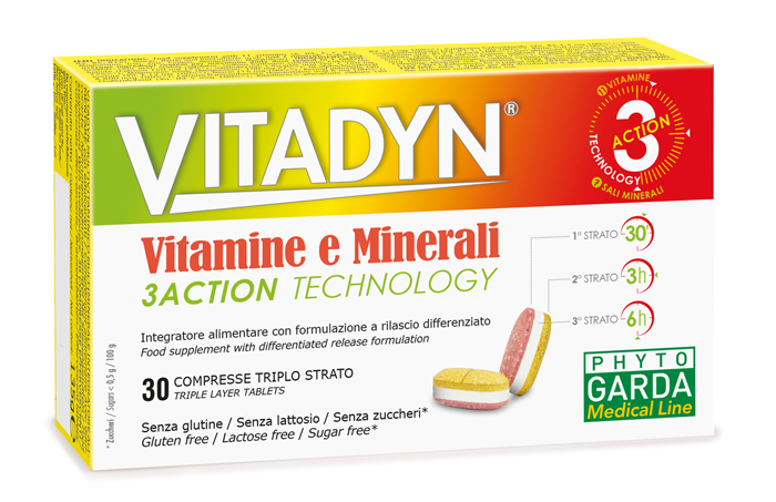 VITADYN VITAMINE/MINERALI 30 COMPRESSE RILASCIO DIFFERENZIATO - Angeli Pharm
