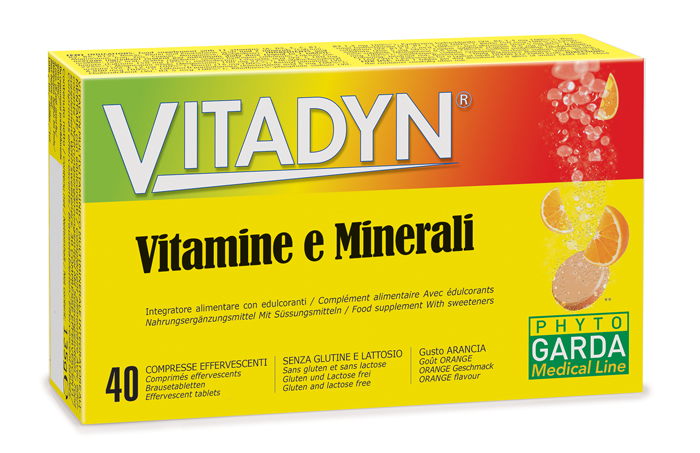 VITADYN VITAMINE/MINERALI 40 COMPRESSE EFFERVESCENTI IN 2 TUBI - Angeli Pharm