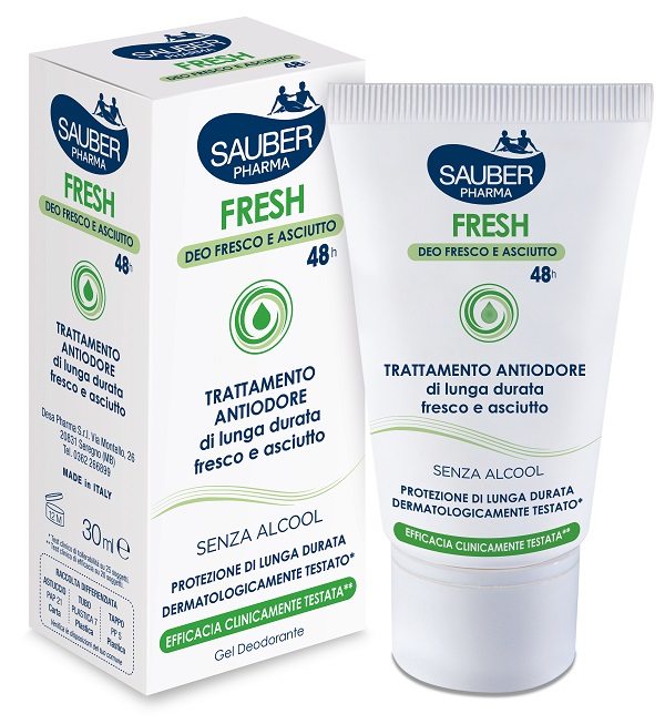 SAUBER FRESH DEODORANTE GEL ASTUCCIO 30 ML - Angeli Pharm