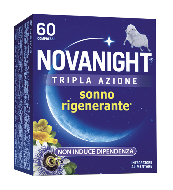 NOVANIGHT TRIPLA AZIONE SONNO RIGENERANTE 60 COMPRESSE - Angeli Pharm