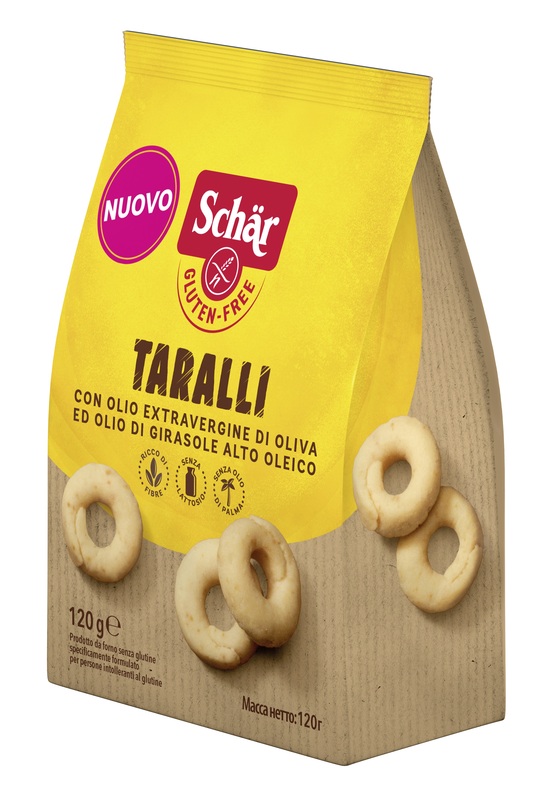 SCHAR TARALLI SENZA LATTOSIO 120 G - Angeli Pharm