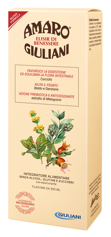 AMARO GIULIANI ELISIR BENESSERE 300 ML NUOVA FORMULA - Angeli Pharm