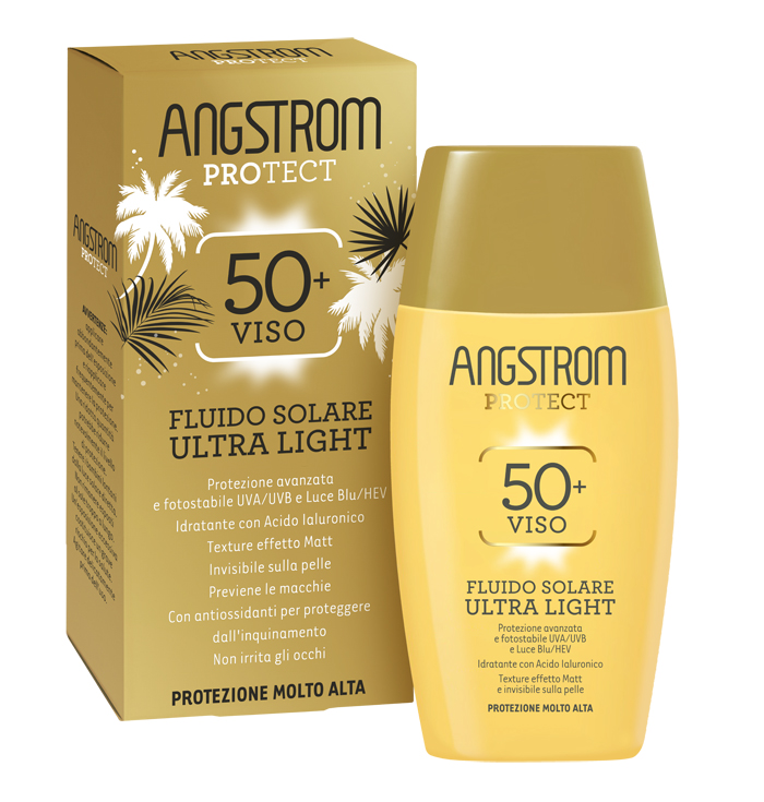 ANGSTROM FLUIDO SOLARE VISO ULTRA LIGHT SPF 50+ 40 ML - Angeli Pharm