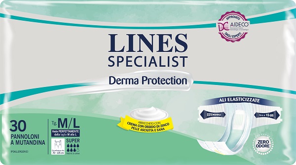 PANNOLONE A MUTANDINA LINES SPECIALIST DERMA SUPER M/L 30 PEZZI - Angeli Pharm