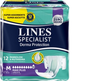 PANNOLONE A MUTANDINA LINES SPECIALIST DERMA MAXI XL 20 PEZZI - Angeli Pharm