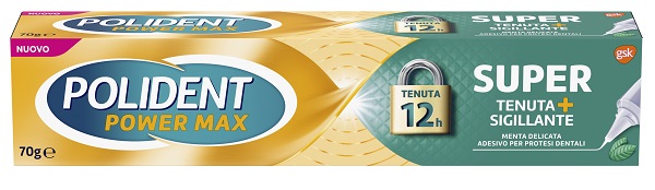 POLIDENT SUPER TENUTA+SIGILLANTE MENTA DELICATA ADESIVO PROTESI DENTALE 70 G - Angeli Pharm
