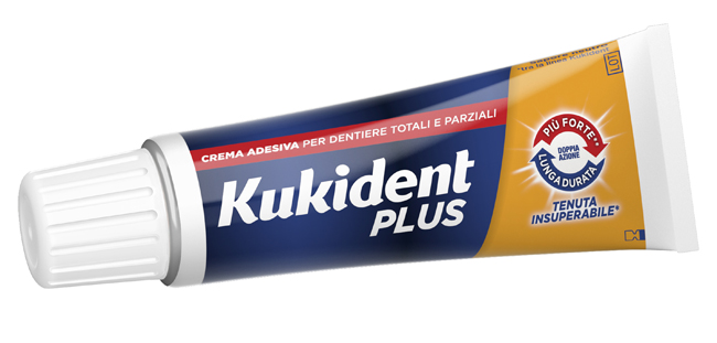 KUKIDENT PLUS DOPPIA AZIONE CREMA ADESIVA DENTIERE 40 G - Angeli Pharm