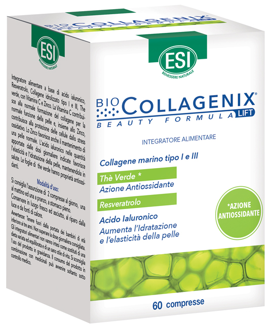 ESI BIOCOLLAGENIX ANTIOSSIDANTE 60 COMPRESSE - Angeli Pharm