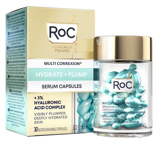 ROC MULTI CORREXION HYDRATE+ PLUMP SIERO VISO IN CAPSULE 30 CAPSULE - Angeli Pharm