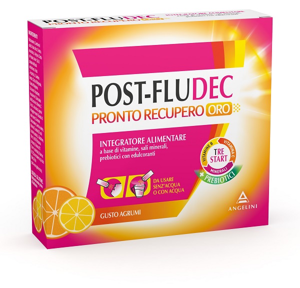 POSTFLUDEC AGRUMI PRONTO RECUPERO ORO 12 BUSTINE - Angeli Pharm