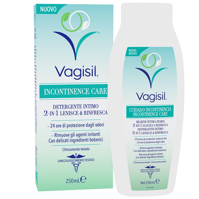 VAGISIL INCONTINENCE CARE DETERGENTE INTIMO 2IN1 LENISCE & RINFRESCA 250 ML - Angeli Pharm