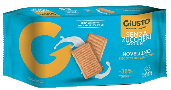 GIUSTO SENZA ZUCCHERO BISCOTTI MATTINO 350 G - Angeli Pharm