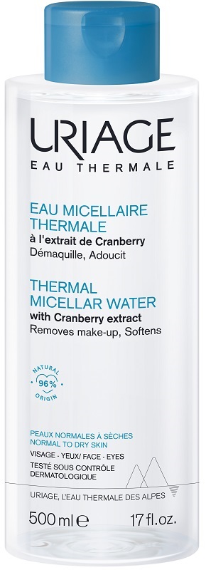 URIAGE EAU MICELLAIRE THERMALE PELLI NORMALI SECCHE 500 ML - Angeli Pharm