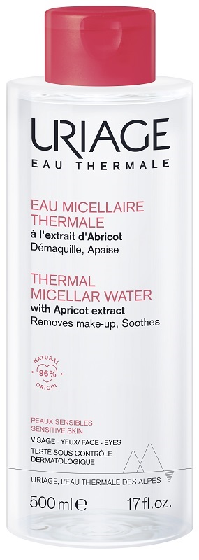 URIAGE EAU MICELLAIRE THERMALE PELLI SECCHE FLACONE 500 ML - Angeli Pharm