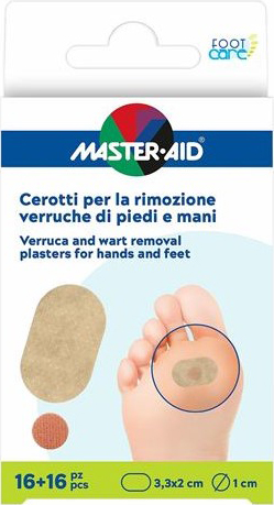 CEROTTO VERRUCHE MASTER-AID FOOTCARE PIEDI/MANI 16 PEZZI E4 - Angeli Pharm