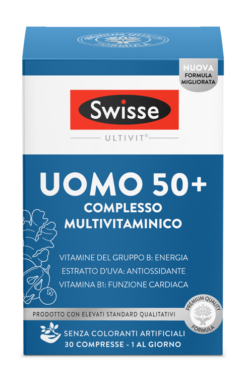 SWISSE MULTIVITAMINICO UOMO 50+ 30 COMPRESSE - Angeli Pharm