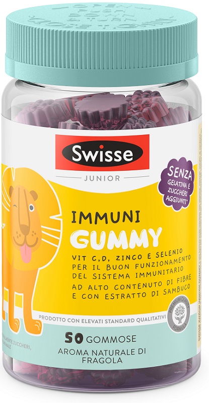 SWISSE JUNIOR IMMUNI GUMMY 50 PASTIGLIE GOMMOSE - Angeli Pharm
