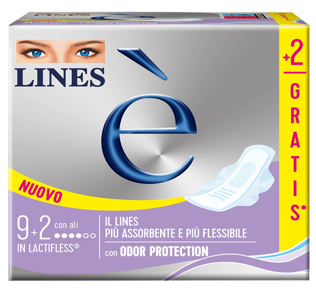 LINES E' ALI CARRY PACK 9 + 2 PEZZI - Angeli Pharm