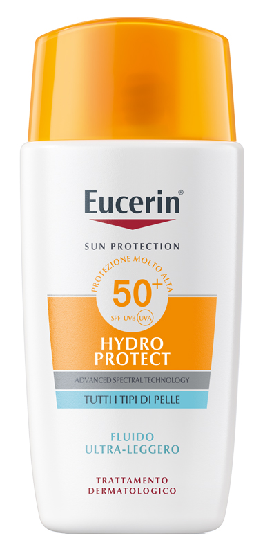 EUCERIN SUN FACE HYDRO PROTECT FLUIDO ULTRA LEGGERO SPF50+ 50 ML - Angeli Pharm