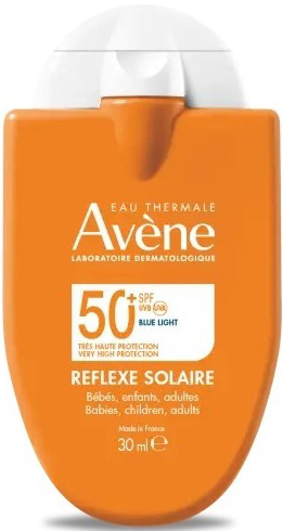 EAU THERMALE AVENE REFLEXE SOLAIRE SPF50+ BEBE BAMBINI ADULTO 30 ML - Angeli Pharm