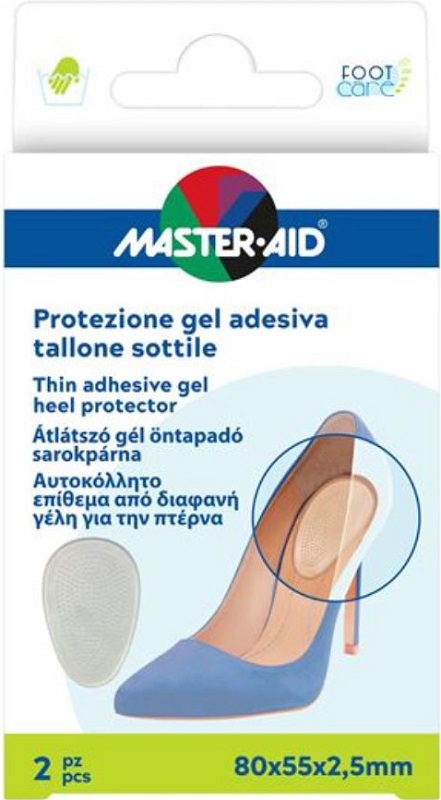 PROTEZIONE ADESIVA MASTER-AID FOOTCARE SOTTILE TALLONE 2 PEZZI F5 - Angeli Pharm