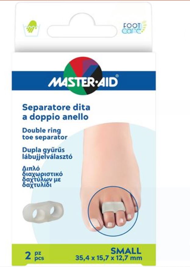 SEPARATORE DITA MASTER-AID FOOTCARE CON ANELLO DOPPIO LARGE 2 PEZZI C11 - Angeli Pharm