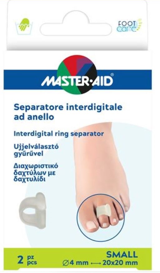 SEPARATORE DITA MASTER-AID FOOTCARE CON ANELLO LARGE 2 PEZZI C18 - Angeli Pharm