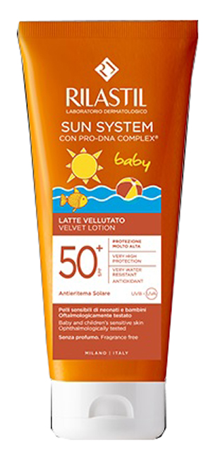 RILASTIL SUN SYSTEM BABY LATTE VELLUTO SPF50+ 250 ML - Angeli Pharm