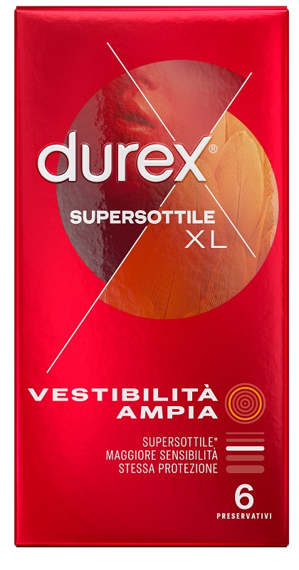 PROFILATTICO DUREX SUPERSOTTILE XL 6 PEZZI - Angeli Pharm