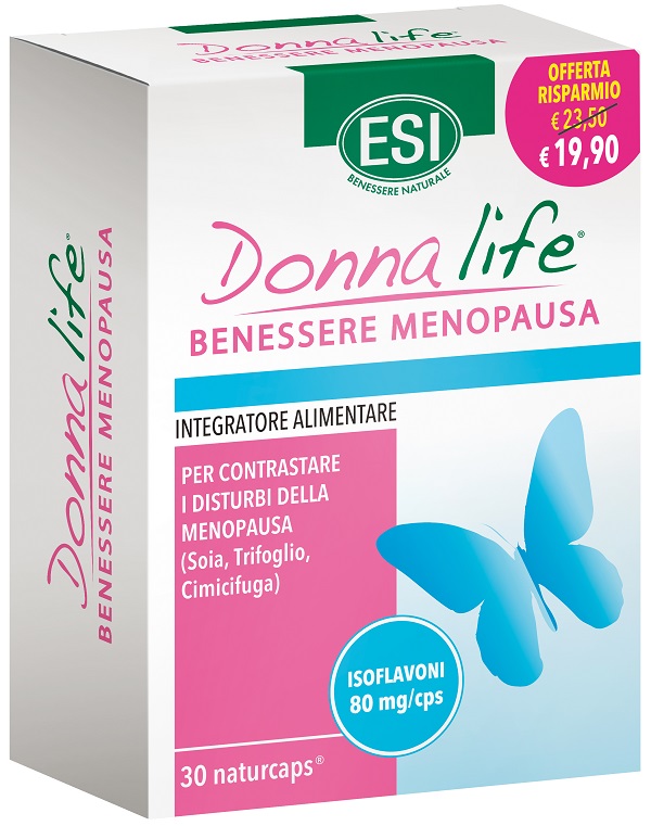 ESI DONNA LIFE MENOPAUSA OFFERTA 30 NATURCAPS - Angeli Pharm