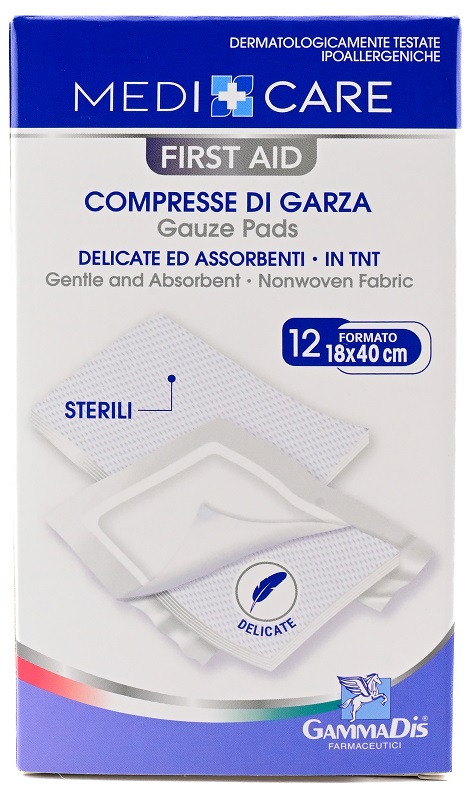GARZA MEDICARE TNT 18X40 CM 12 PEZZI - Angeli Pharm