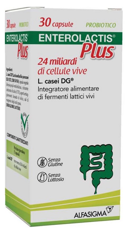 ENTEROLACTIS PLUS 30 CAPSULE - Angeli Pharm