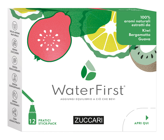 WATER FIRST KIWI-BERGAMOTTO-GUAVA 12 STICK PACK - Angeli Pharm