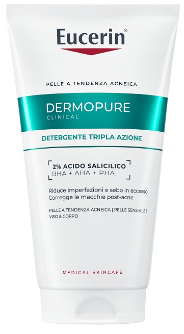 EUCERIN DERMOPURIFYER GEL DETERGENTE TRIPLA AZIONE 150 ML - Angeli Pharm
