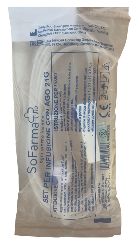 DEFLUSSORE CON AGO GAUGE 21 SOFARMAPIU' - Angeli Pharm