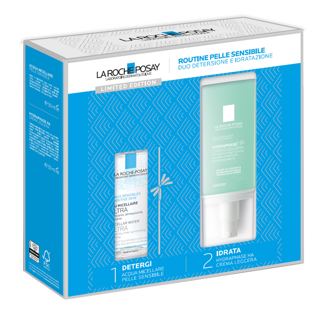 HYDRAPHASE LEGERE 50 ML NATALE 23 1 ACQUA MICELLARE PELLE SENSIBILE 50 ML + 1 HYDRAPHASE HA CREMA LEGGERA 50 ML - Angeli Pharm