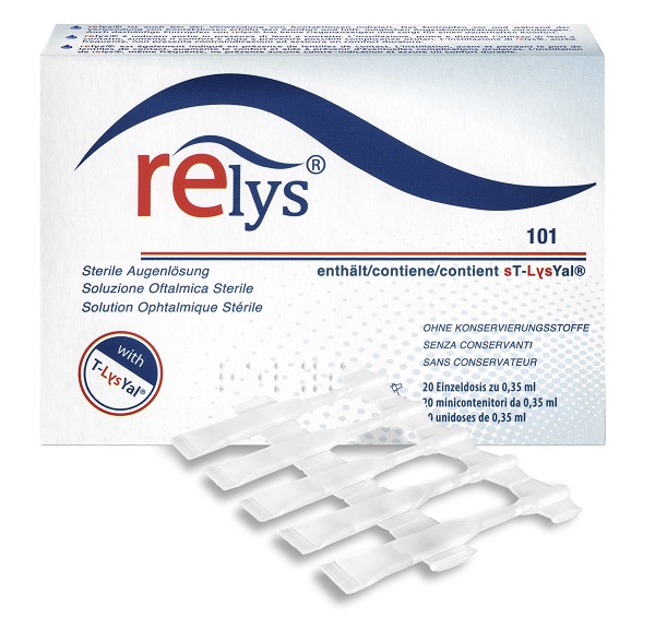 RELYS MONODOSE SOLUZIONE OFTALMICA 20 MINICONTENITORI DA 0,35 ML SENZA CONSERVANTI - Angeli Pharm