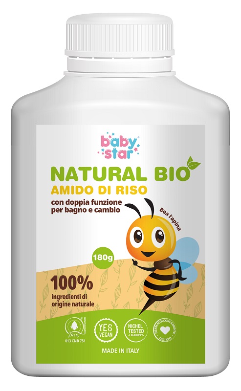 BABYSTAR AMIDO DI RISO NATURAL BIO 180 G - Angeli Pharm