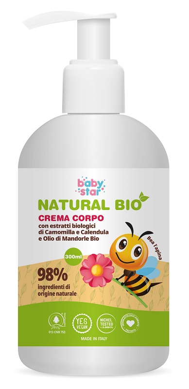BABYSTAR CREMA CORPO NATURAL BIO 300 ML - Angeli Pharm