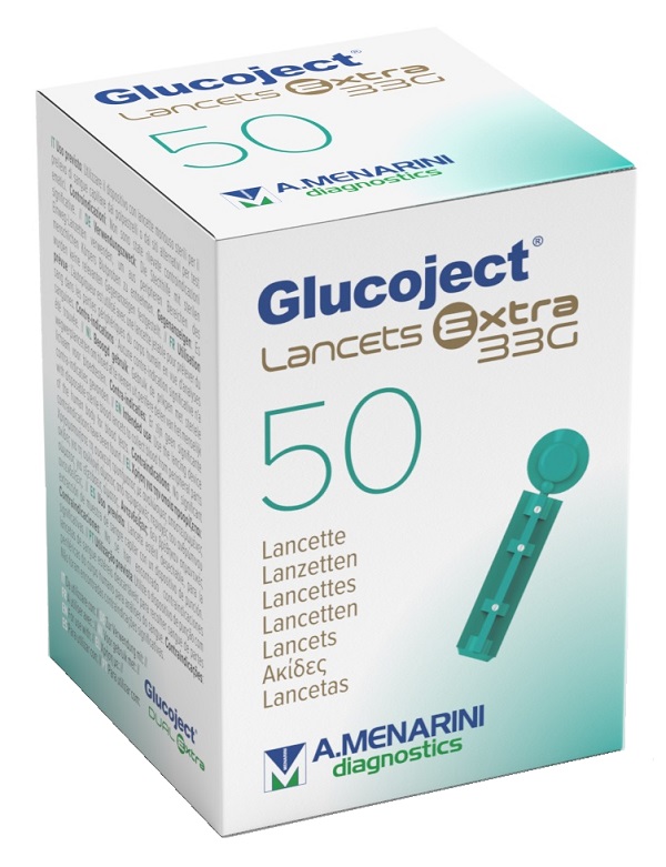LANCETTA PUNGIDITO GLUCOJECT EXTRA GAUGE 33 50 PEZZI - Angeli Pharm