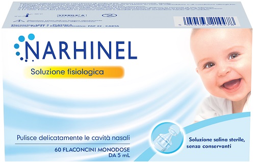 SOLUZIONE FISIOLOGICA PER ASPIRATORE NASALE NARHINEL 60 FLACONCINI DA 5 ML - Angeli Pharm